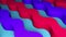 Surface with volume wavy stripes, computer generated. 3d rendering isometric background. Colored snake forms