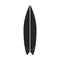 Surfboard black vector icon.Black vector illustration surf Isolated illustration of surfboard icon on white background.