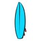 Surfboard icon, icon cartoon