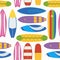 Surfboard Seamless Pattern