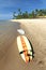 Surfboards on the beach