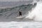 A surfer in action action at Fairy Bower in Sydney