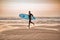 Surfer on Amado Beach