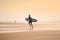 Surfer on Amado Beach