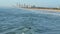 Surfer catching waves Spit beach Surfers Paradise Australia