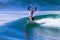 Surfer Celebrates Wave Ride Exit
