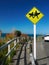 Surfer Crossing Sign