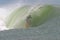 Surfer Deep in the Tube of a Wave