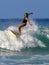 Surfer Girl Brooke Rudow Surfing in Waikiki Beach