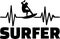 Surfer heartbeat pulse