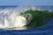 Surfer Mike Akima Surfing Near Waikiki, Hawaii