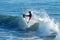 Surfer Miles Clanton Surfing in Santa Cruz, California