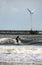 Surfer off Blyth beach