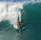 Surfer Randall Paulson Surfing at Pipeline