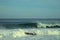 Surfer Riding Barrel in a Puerto Rico Wave