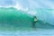 Surfer Surfing Tube Ride Hollow Wave