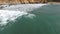 Surfer surfing in the water of panama beach