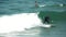 Surfer Surfing Wave at Venice Beach, LA California