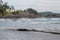 Surfers on Chesterman beach near tofino, BC, Canada