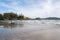 Surfers on Chesterman beach near tofino, BC, Canada