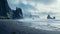 Surfers Paradise Beach: A Misty Gothic Landscape On Iceland\\\'s North Coast