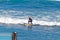 Surfers at Playa Martianez, Puerto_de La Cruz, Tenerife, Spain