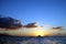 Surfers View of Surfing in Hawaii During Sunset