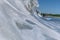 Surfing Background with crashing wave and unrecognizable surfer