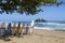 Surfing boards. Caribbean coast, Costa Rica.