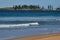 Surfing at Bombo Beach near Kiama, Australia