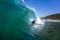 Surfing Inside Hollow Wave