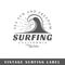 Surfing label template