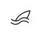 Surfing line icon