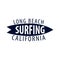 Surfing logo and emblems for Surf Club or shop. Vector illustration.