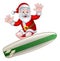 Surfing Santa