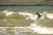 Surfing Surfer White Rocks Beach Antrim Coast Northern Ireland March 2019