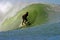 Surfing the Tube in Hawaii