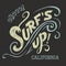 Surfs Up hand-lettering tee