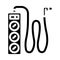 surge protector electrical engineer glyph icon vector illustration