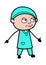 Surgeon Expressionless Face Cartoon