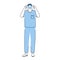 Surgeon flat vector illustration