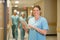 Surgeon Holding Digital Tablet In Hospital