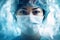A surgeon medical doctor prepare to perform surgery in hospital operating room, close up shot with blurred background, healthcare