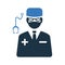 Surgeon, physician, doctor icon / vector graphics