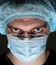 Surgeon in surgical mask