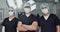 Surgeon team, doctor and people in portrait, healthcare and confidence in operation theater for medical procedure