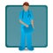 surgeon. Vector illustration decorative design