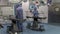 Surgeons enter operting room