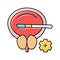 surgery bladder color icon vector illustration