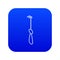 Surgery hook icon blue vector